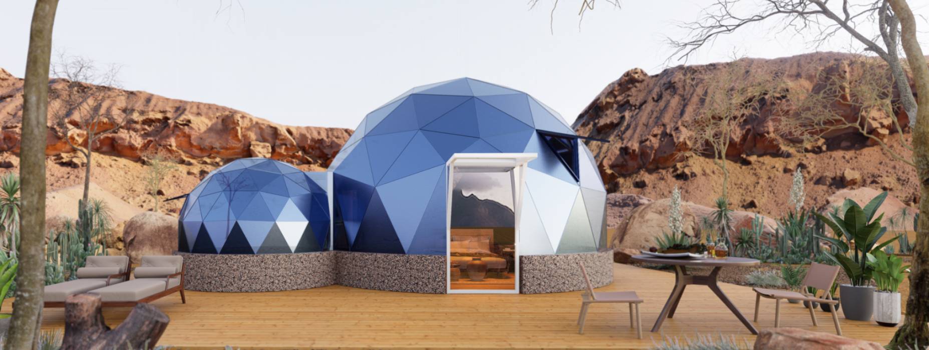 田林县球形智能光伏玻璃星空房